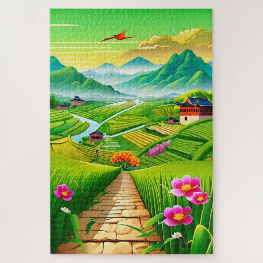 Chinesische Landschaft Puzzle (Vertikal)