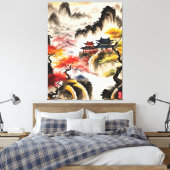 Chinesische Landschaft Tinte Malerei Leinwanddruck (Insitu (Schlafzimmer))