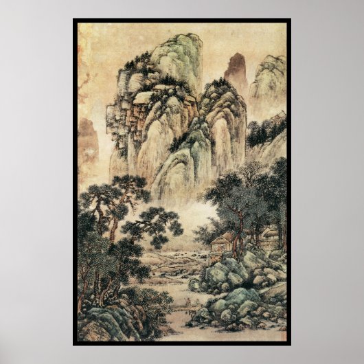 Chinesische Landschaft (VI) Poster (Vorne)
