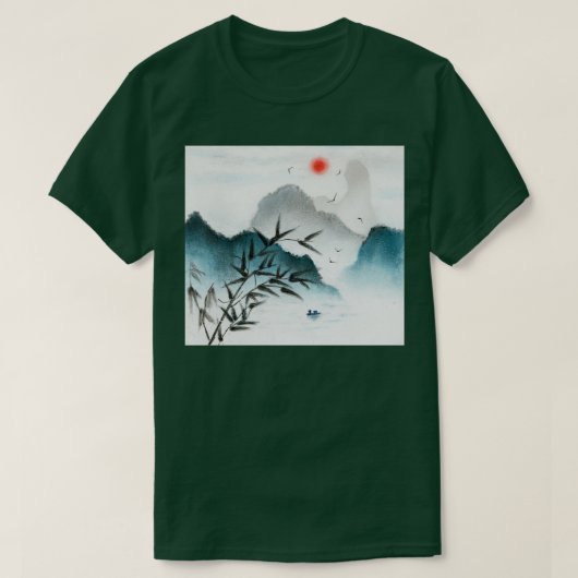 Chinesische Landschaftsmalerei 1 T-Shirt (Design vorne)