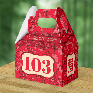 Chinesische "Langlebigkeit" Ältere zum Geburtstag Geschenkschachtel
