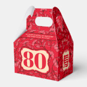 Chinesische "Langlebigkeit" - "Birthday Favor Box" Geschenkschachtel (Vorderseite)