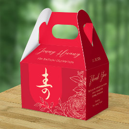 Chinesische Langlebigkeit Birthday Ranunculus Geschenkschachtel