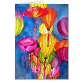 Chinesische Lanterns Aquarellkunst (Vorne)