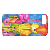 Chinesische Lanterns Aquarellkunst Case-Mate iPhone Hülle (Rückseite (Horizontal))