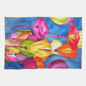 Chinesische Lanterns Aquarellkunst Geschirrtuch (Horizontal)