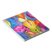 Chinesische Lanterns Aquarellkunst Notizblock (angewinkelt)
