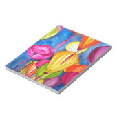 Chinesische Lanterns Aquarellkunst Notizblock (Rotiert)