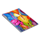 Chinesische Lanterns Aquarellkunst Notizblock (Rechte Seite)
