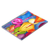 Chinesische Lanterns Aquarellkunst Notizblock (Linke Seite)