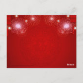 Chinesische Lanterns Feuerwerk Rabbit Jahr 2023 HP Postkarte (Rückseite)