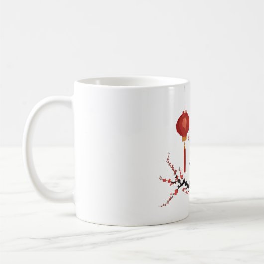 Chinesische Lanterns-Tasse Kaffeetasse (Links)