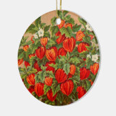 Chinesische Laterne-Pflanze Keramikornament (Links)