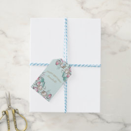 Chinesische Laterne & Ribbon-Geschenk-Tag Geschenkanhänger