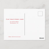 Chinesische Laterne und doppeltes Glück Save the D Postkarte (Rückseite)