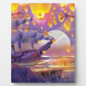 Chinesische Laternen am See Fotoplatte (Vorderseite)