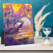 Chinesische Laternen am See Fotoplatte (Seite)