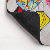Chinesische Laternen Aquarell Mousepad (Ecke)