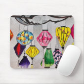 Chinesische Laternen Aquarell Mousepad (Mit Mouse)