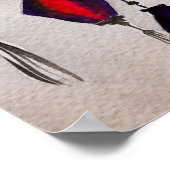 Chinesische Laternen Aquarell Poster (Ecke)