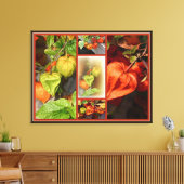 Chinesische Laternen-Collage Leinwanddruck (Insitu (Wohnzimmer))