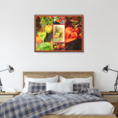 Chinesische Laternen-Collage Leinwanddruck (Insitu (Schlafzimmer))