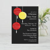 Chinesische Laternen Einladung (Stehend Vorderseite)