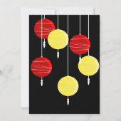 Chinesische Laternen Einladung (Rückseite)