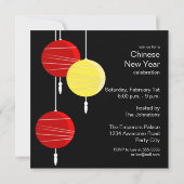 Chinesische Laternen Einladung (Rückseite)