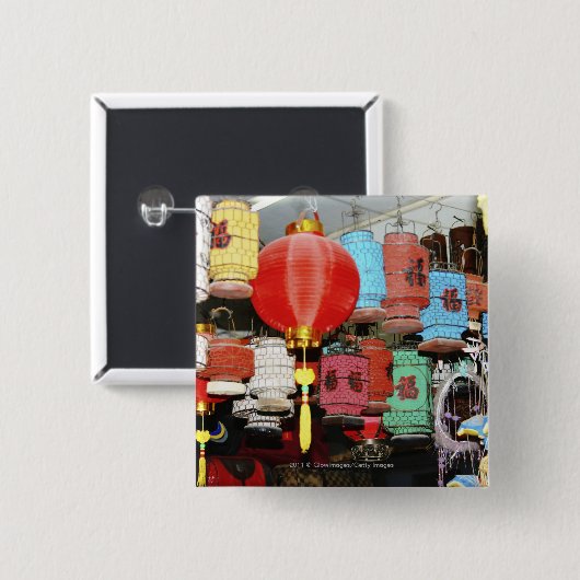 Chinesische Laternen in der China Button (Vorne & Hinten)