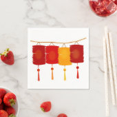 Chinesische Laternen Papier Napkins Serviette (Beispiel)