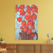 Chinesische Laternen, Physalis Autumn Floral Maler Leinwanddruck (Insitu (Wohnzimmer))