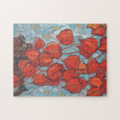 Chinesische Laternen, Physalis Autumn Floral Maler Puzzle (Horizontal)