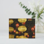 Chinesische Laternen Postkarte (Stehend Vorderseite)