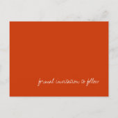 Chinesische Laternen Save the Date Ankündigungspostkarte (Rückseite)