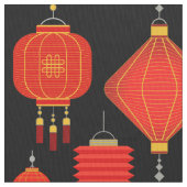 Chinesische Laternen Stoff (Nahaufnahme)
