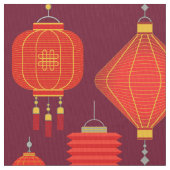 Chinesische Laternen Stoff (Nahaufnahme)