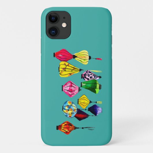 Chinesische Laternenfarbkunst Case-Mate iPhone Hülle (Rückseite)