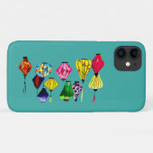 Chinesische Laternenfarbkunst Case-Mate iPhone Hülle (Rückseite (Horizontal))