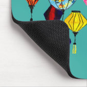 Chinesische Laternenfarbkunst Mousepad (Ecke)