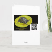 Chinesische Laternenfrucht-Pflanze Feiertagskarte (Rückseite)