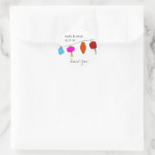 Chinesische Laternenkleber Runder Aufkleber (Tasche)