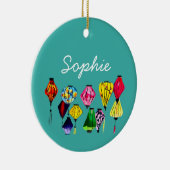 Chinesische Laternenkunst Keramik Ornament (Rechts)