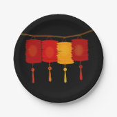 Chinesische Laternpapier-Teller Pappteller (Vorderseite)