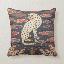 Chinesische Leopard-Katze im Wolken-Kissen Kissen