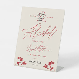 Chinesische Liebe Kirschblüten Alkohol Liebesgesch Sockelschild