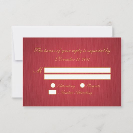 Chinesische Liebesvögel Doppelglückliche RSVP-Kart RSVP Karte (Rückseite)