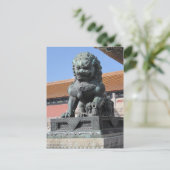 Chinesische Lion PostCard Postkarte (Stehend Vorderseite)