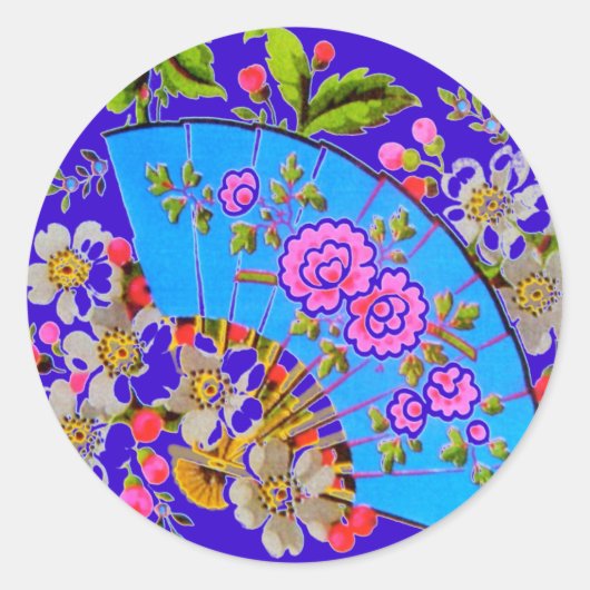 Chinesische LüfterBlue Sticker (Vorderseite)