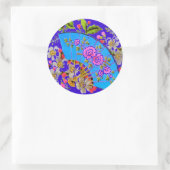 Chinesische LüfterBlue Sticker (Tasche)